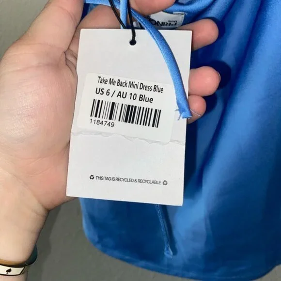 Princess Polly Blue Dress - Picture 2 of 4